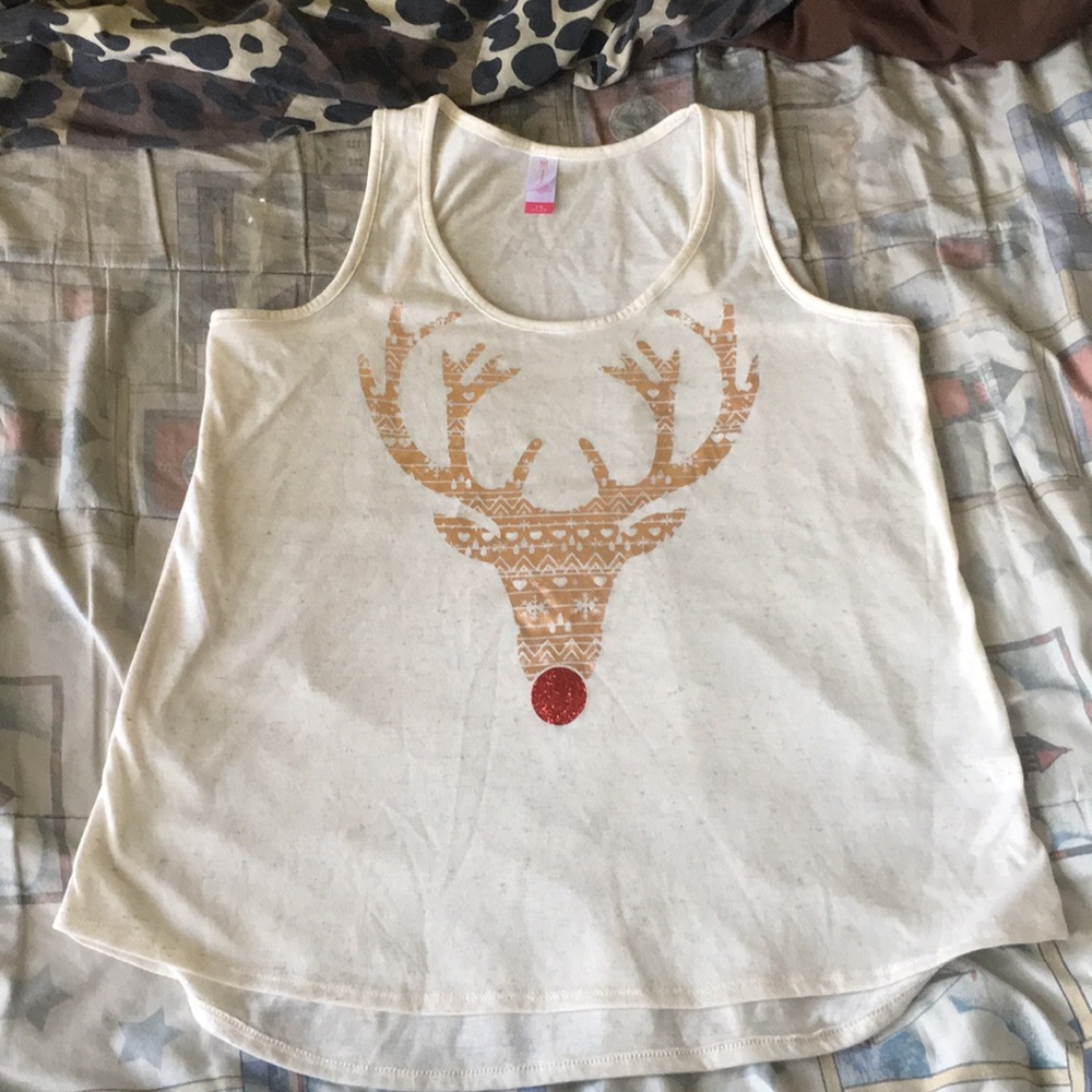 Sleeveless Reindeer Top